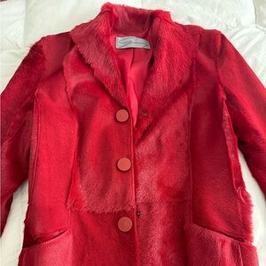 Red hot🔥 Luxurious Fur jacket